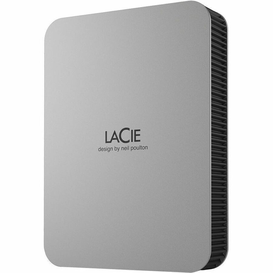 LaCie STLP2000400 2 TB Portable Hard Drive - External - Moon Silver LaCie STLP2000400 2 TB Portable Hard Drive - External - Moon Silver